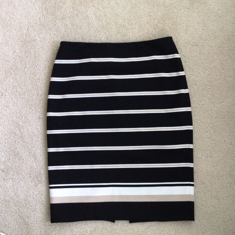 White House Black Market Striped Skirt